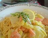 ランチに✾10分でサーモンクリームパスタ作り方7写真