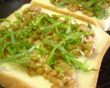 納豆トースト作り方1写真