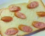 ウィンナーのハーブ塩トースト　カレー風味作り方3写真
