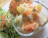 柔らか～チキン＆ポテトのミルクチーズ焼き作り方6写真