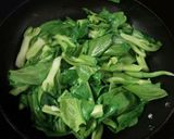チンゲン菜花(青梗菜)のナムル☆茹で方作り方1写真