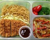 あんかけソース焼そば+かつ弁当作り方5写真