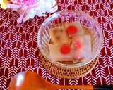 甘さ控えめ♡塩漬け桜と苺と甘納豆の春寒天作り方6写真