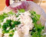 山芋パウダー使用☆きのこと崩し豆腐のあん作り方5写真