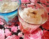 桜の花入りクラッシュゼリー練乳がけ作り方5写真