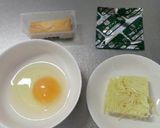 春巻きと焼きそば入りの玉子焼き。作り方1写真