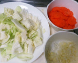 キャベツとにんじんの中華炒め作り方1写真
