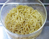 春色✿菜の花とお魚ソーセージの焼きそば作り方4写真