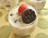 つぶつぶココアビス　ミルクプリン作り方9写真