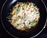 青梗菜と鮭のチヂミ風お好み焼き作り方6写真