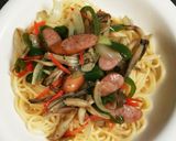 お手軽ケチャップ味のあんかけパスタ作り方5写真