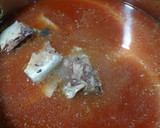 サバ水煮缶とトマトのスープ作り方1写真
