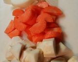 ほっこりおいしい☆里芋のそぼろ煮☆作り方1写真