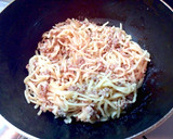 マヨたま＆肉そぼろで☆マヨたらこ焼きそば作り方4写真
