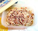 マヨたま＆肉そぼろで☆マヨたらこ焼きそば作り方5写真