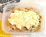 マヨたま＆肉そぼろで☆マヨたらこ焼きそば作り方8写真