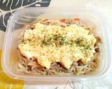 マヨたま＆肉そぼろで☆マヨたらこ焼きそば作り方9写真