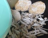 きのこソースのチキンハンバーグ作り方4写真