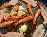 赤エビ&トマトのクリームソースパスタ作り方4写真