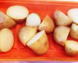 新ジャガと砂肝の黒胡椒オーブン焼き作り方3写真