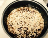 桜えびと塩昆布の炊き込みご飯作り方3写真