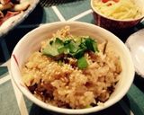 桜えびと塩昆布の炊き込みご飯作り方4写真