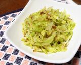 レンジで＋１品 キャベツの梅おかか和え作り方3写真