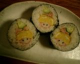 節分に!切ったら鬼?が出てくる巻き寿司♪作り方2写真