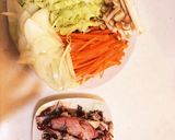 サクサクおいもの具たくさん焼きそば作り方1写真