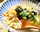 カリッカリの鮭の皮で♡絶品*シャケ雑炊作り方8写真