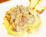 全卵と牛乳で作る☆簡単お手軽カルボナーラ作り方6写真