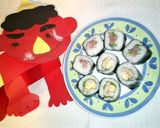 節分に!切ったら鬼?が出てくる巻き寿司♪作り方12写真
