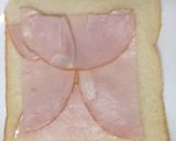 簡単ハムチーズ白菜！トーストサンドイッチ作り方1写真