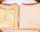 簡単ハムチーズ白菜！トーストサンドイッチ作り方3写真