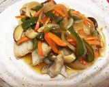 万能♡野菜甘酢あん♡鮭、鱈、厚揚げなどに作り方6写真