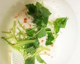 たっぷり三つ葉でさっぱりチラシ♫作り方3写真