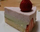 ひなまつり♪抹茶と苺のムースケーキ作り方13写真