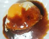 ハンバーグにソースと目玉焼き作り方6写真