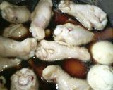 簡単☆手羽元・ゆで卵の親子煮♪作り方3写真