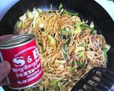目玉飛び出す!カレー焼きそば弁当作り方3写真
