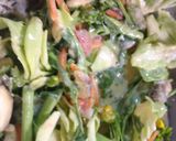 春キャベツと菜の花でかきあげ作り方3写真