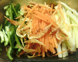 レンジで簡単❢野菜×桜えびの焼きそば作り方5写真