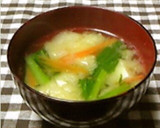 小松菜と松山あげのほっこりお味噌汁♪作り方11写真