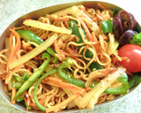 レンジで簡単❢野菜×桜えびの焼きそば作り方11写真