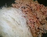 節約！満腹！ひき肉春雨丼作り方4写真