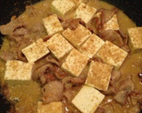 豆腐とほうれん草のごまみそマヨ炒め作り方2写真