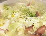 簡単で美味いキャベツとウィンナーのスープ作り方6写真