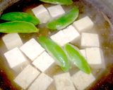 旬★【スナップえんどうと豆腐の味噌汁】作り方8写真