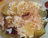 簡単！甘さ引き立つサツマイモご飯作り方5写真