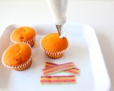 虹のカップケーキ作り方3写真